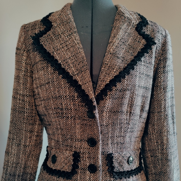 ALTHUSER Faux Tweed Blazer - Picture 2 of 7